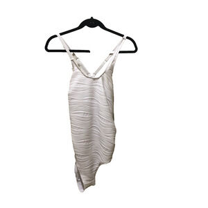 White One-Piece Swimsuit 4XL Adjustable Straps Cheeky Legs Pre-Owned